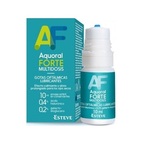 AQUORAL FORTE MULTIDOSIS GOTAS OFTALMICAS LUBRICANTES ESTERILES 10 ML